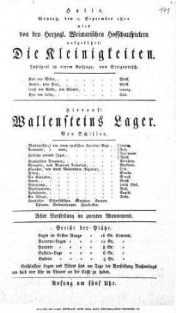 Die Kleinigkeiten