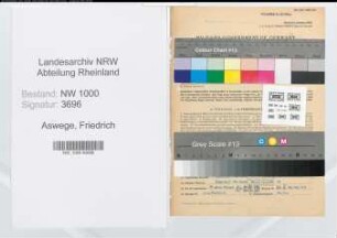 Entnazifizierung Friedrich Aswege, geb. 06.06.1906 (Referent)