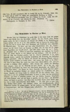 ¬Eine¬ Abschiedsfeier im Seminar zu Mörs