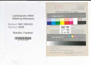 Entnazifizierung Friedrich Boecker, geb. 15.04.1891 (Ingenieur)