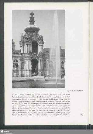 Zwinger. Kronentor