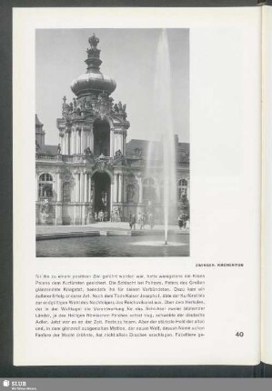 Zwinger. Kronentor