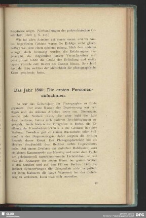 Das Jahr 1840: Die ersten Personenaufnahmen