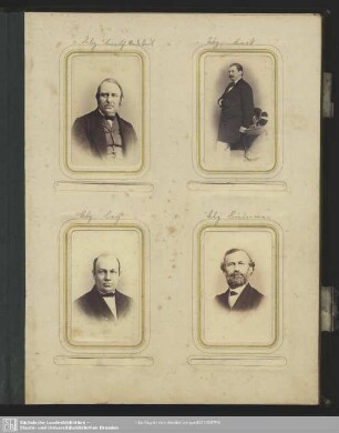 Carl Gottlob Barth; Gotthelf Fürchtegott Beck; Friedrich Wilhelm Beeg; Karl Friedrich Biedermann