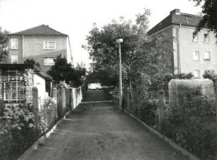 Dresden-Trachau. Wohnsiedlung der Gewobag (1928/um 1935; H. Richter). Fußweg zur Schützenhofstraße