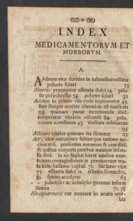 Index Medicamentorum Et Morborum