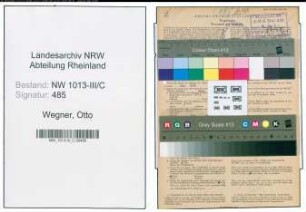 Entnazifizierung Otto Wegner , geb. 09.07.1904 (Steinmetz)