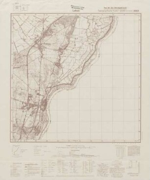 3553 Lebus, Topographische Karte 1:25000 (4cm - Karte)