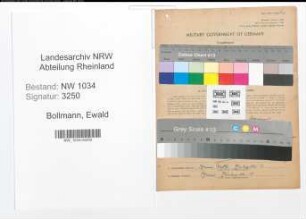 Entnazifizierung Ewald Bollmann , geb. 11.07.1893 (Oberst)