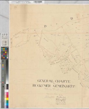 Datteln (Datteln), Teilung der Bockumer Gemeinheit, Bl.2 Brouillonkarte Bockumer Gemeinheit