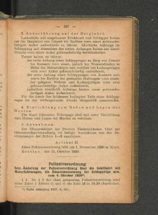 Polizeiverordnung
