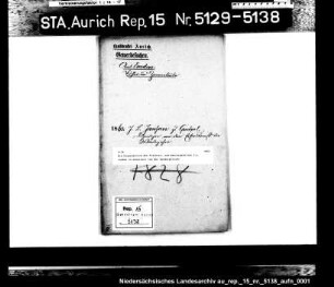 Die Dispensation des Tischler- und Maurergesellen J.L. Janßen in Greetsiel von der Wanderpflicht