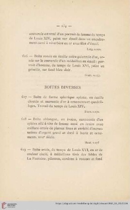 Boites Diverses (Nr. 617 - 632)