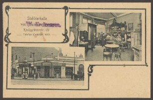 Ansichtskarte Stehbierhalle, Königgrätzer Straße 121