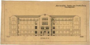 Billing, Hermann; Bruchsal, Rheinstr.; Maschinenfabrik, Verwaltungsgebäude - Vorderfassade (Ansicht)