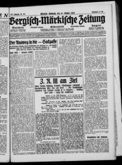 Bergisch-märkische Zeitung. 1924-1938