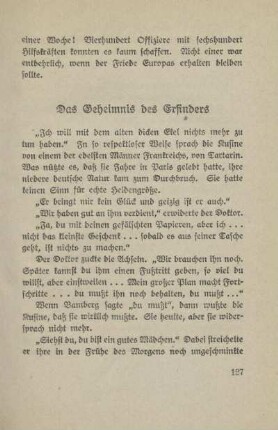 Das Geheimnis des Erfinders