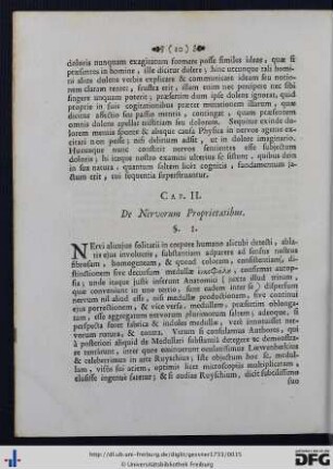 Cap. II. De Nervorum Proprietatibus.
