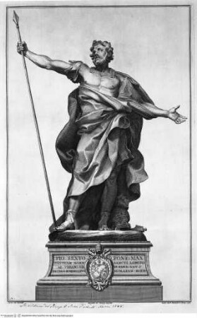 Le statue de' dodici apostoli esistenti nella Basilica Lateranense scolpite da celebri autori, San Pietro in Vaticano, der heilige Longinus