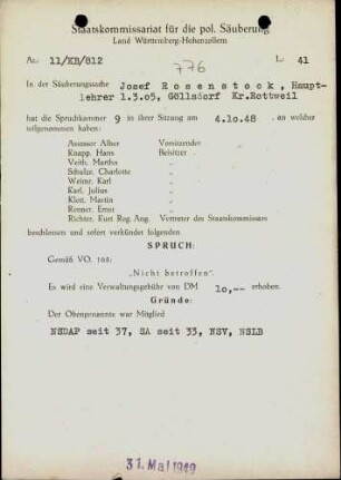 Rosenstock, Josef