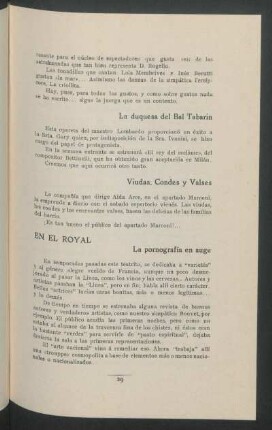 Viudas. Condes y Valses