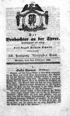 40. Stück, 3. Oktober 1853