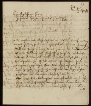 Brief von Christian Gottlob Heyne an Johann Friedrich von Uffenbach. Göttingen, 29.9.1764