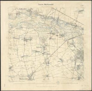 Äquidistantenkarte 10 : Section Markranstädt, 1892 : Section Markranstädt. - 1:25000. - Leipzig: Giesecke & Devrient, 1892. - 1 Kt.