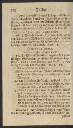 Zum IXten Zehend.