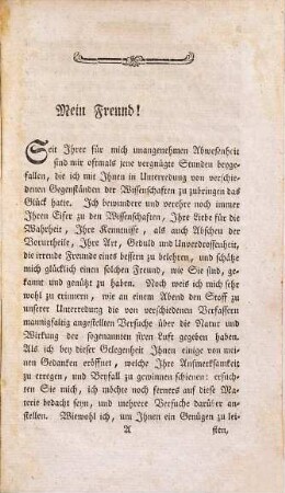 Gedanken über die anziehenden Kräfte, welche bey den chemischen Auflösungen, und der Erzeugung der sogenannten fixen Luft können in Betrachtung gezogen werden : Verfasset in einem Sendschreiben an einen Freund