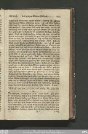 XVII. Gebet um zeitliche und ewige Wohlfahrt.