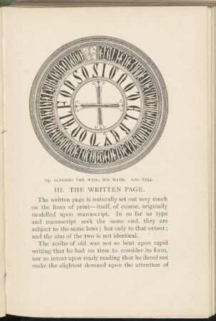 III. The written page.