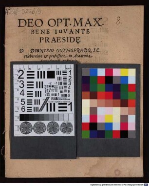 Praeside D. Dionysio Gothofredo ... ex materia possessionis excerpta axiomata subsequentia