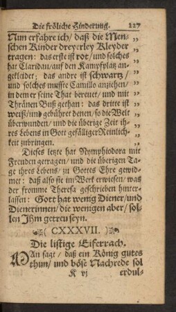 (CXXXVII.) Die listige Eiferrach.