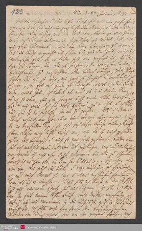 Geliebte Schwester! Dein letzter Brief hat mir eine große freude gemacht u ...… , 08.02.1827. - Benediktinerabtei St. Bonifaz in München und Andechs