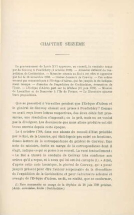 Chapitre seizième - Chapitre dix-neuvieme