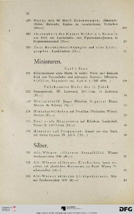 Miniaturen (Nr. 231-236)