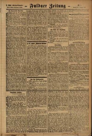 Dritte Ausgabe vom Samstag, den 02. Januar 1915.