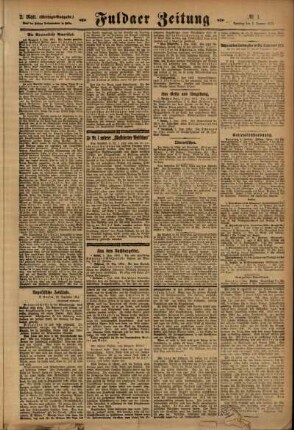 Dritte Ausgabe vom Samstag, den 02. Januar 1915.