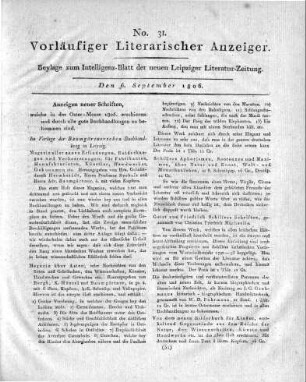 1806-09-06 : 31. Stück