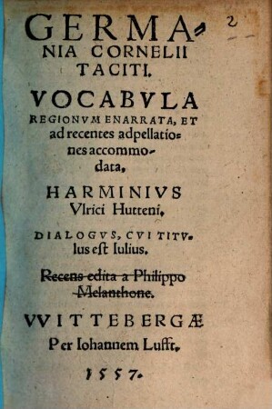 Germania Cornelii Taciti