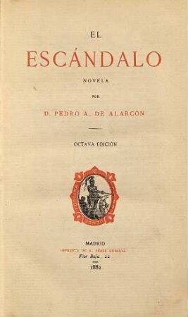 El escándalo : novela