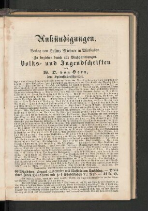 Ankündigungen.