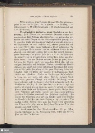 Mètal anglais - Mètal argentin