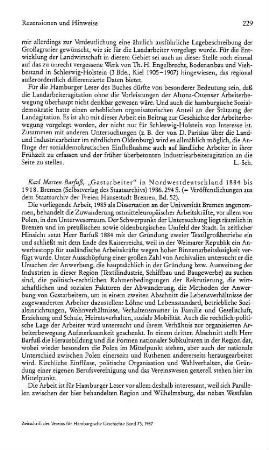 Barfuss, Karl Marten : "Gastarbeiter" in Nordwestdeutschland 1884 - 1918, (Veröffentlichungen aus dem Staatsarchiv der Freien Hansestadt Bremen, 52) : Bremen, Selbstverlag des Staatsarchivs, 1986