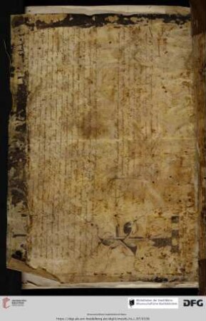 Notariatsinstrument des 15./16. Jh.s, ausgefertigt von Henricus Holtscher, Mainzer Kleriker und Notar