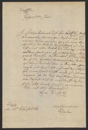 Brief an Friedrich Nicolai : 23.08.1766
