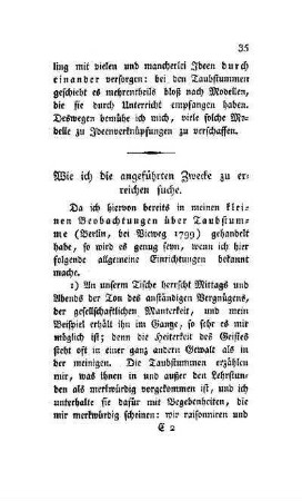 Wie ich die angeführten Zwecke zu erreichen suche