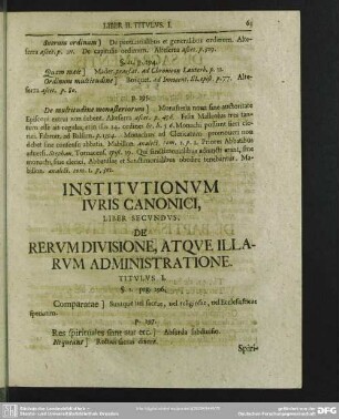 Liber Secundus. De Rerumdivisione, Atque Illarum Administratione