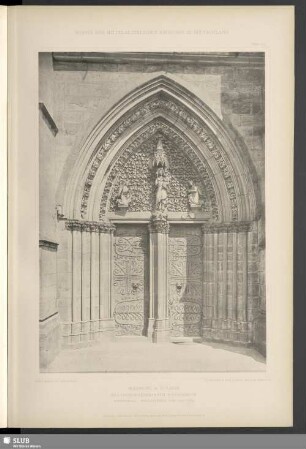 Marburg a. d. Lahn, Deutschordenskirche S. Elisabeth, Westportal